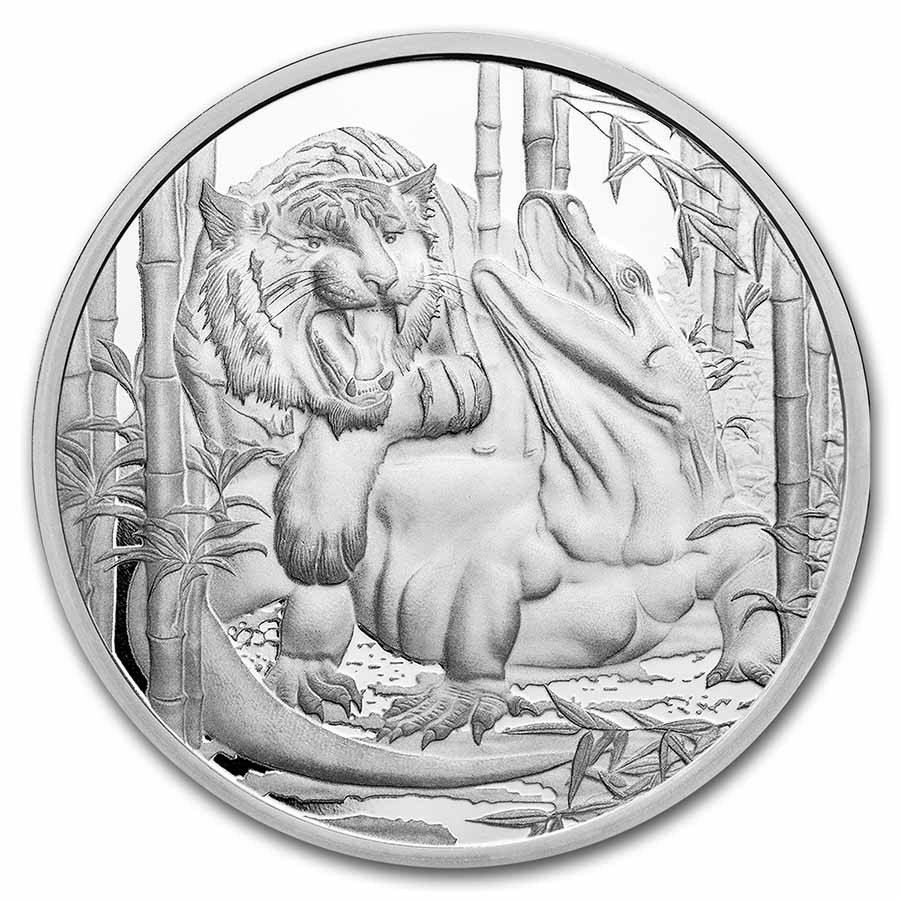 2022 Niue 1 oz Silver Apex Predators: Komodo Dragon vs Tiger BU | eBay