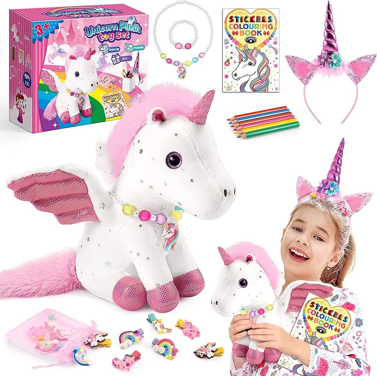 Unicorns Gifts for Girls Age 3-8,Unicorn Toys 3 4 5 6 7 8 Year Old