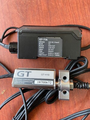 KEYENCE GT-H10 GT-71A KEYENCE GT-H10 & GT-71A Digital