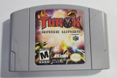 Turok Rage Wars 64 N64 Gray Grey Variant Nintendo Acclaim