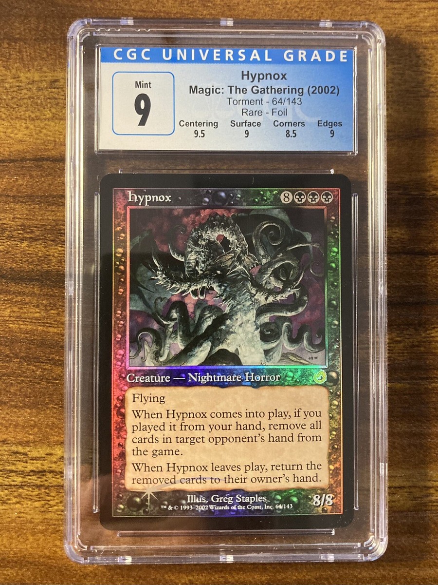 MTG✨HYPNOX FOIL✨Torment CGC 9 MINT RARE Creature 2002 G. Staples