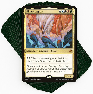 マジック：ザ・ギャザリング MTG commander Slivers deck (100 cards