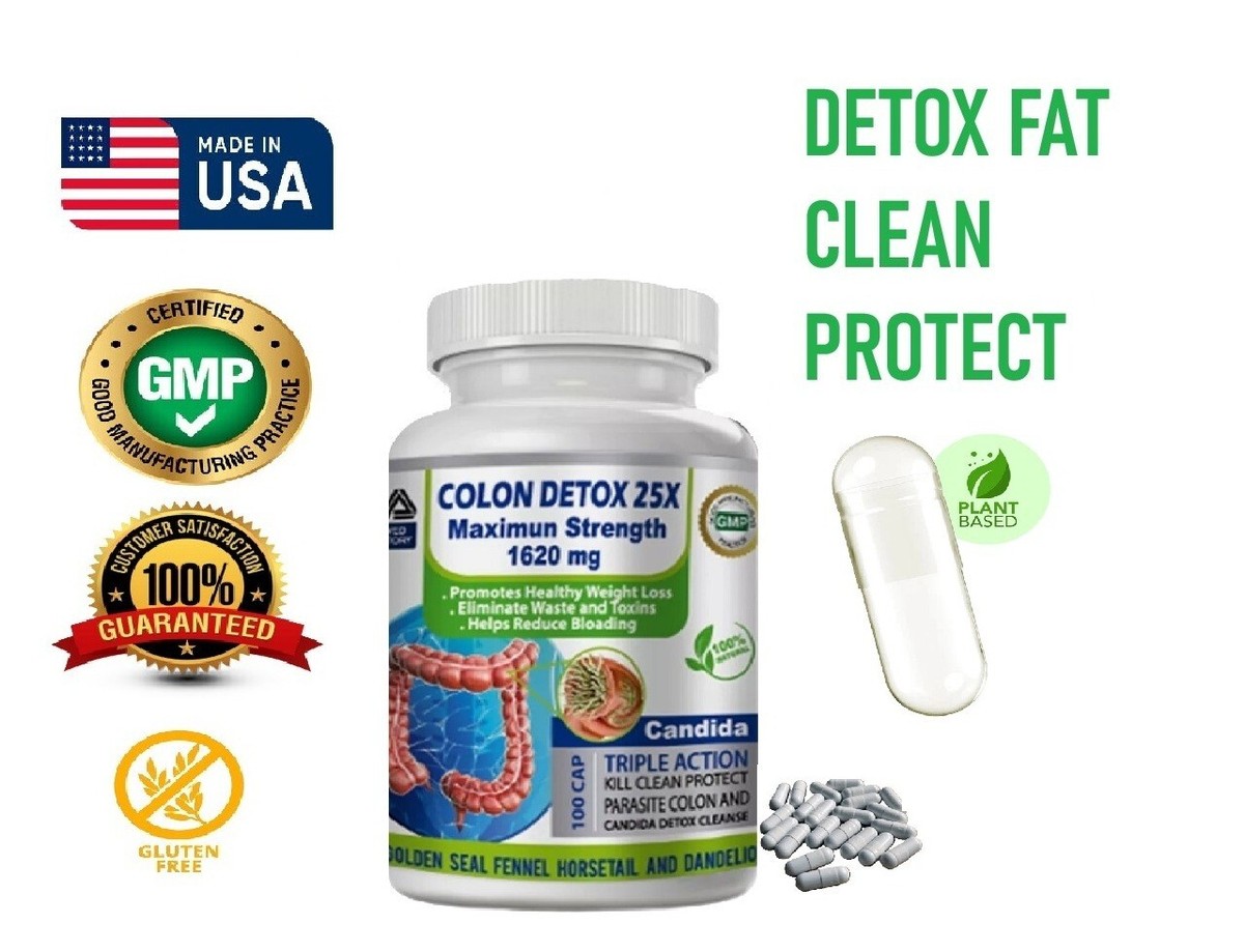 Colon Detox Cleanse 100 Caps – Natural Herbal Relief – Boost