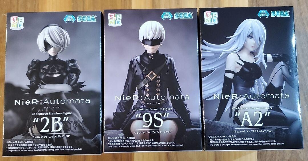 NieR: Automata Ver.1.1a Chokonose premium figure 2B 9S A2 Set SEGA