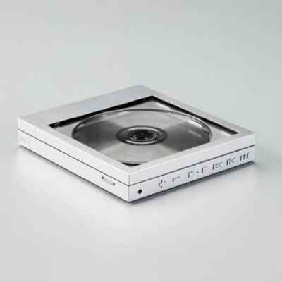 KM5 Instant Disk Audio CP1 Bluetooth CD Player Silver CD Jacket