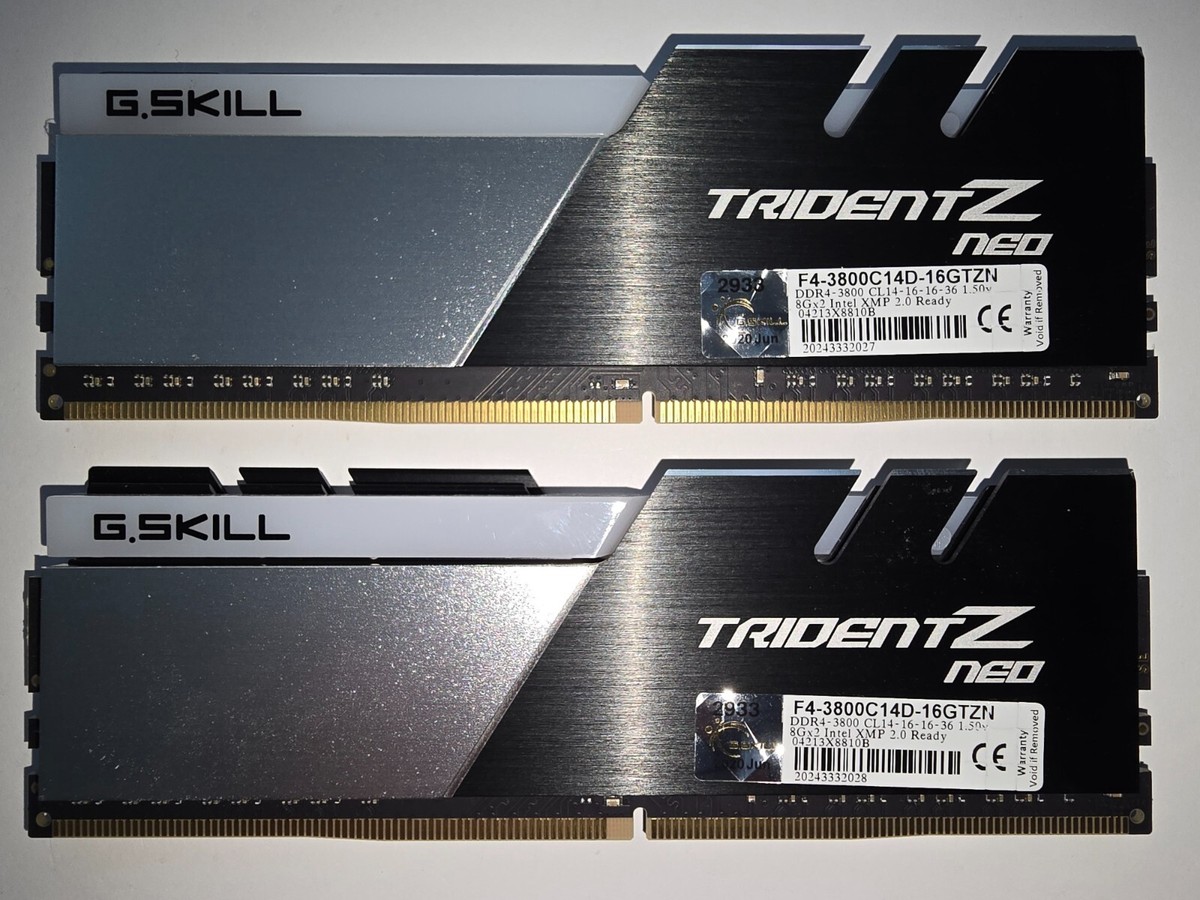 ✓✓ G.SKILL TridentZ Neo RGB 16GB (2 x 8GB) 3800 MHz *C14* -AMD