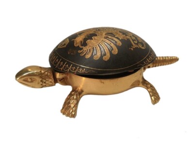 Vintage Boj Eibar Espana Turtle Bell Service hotel desk windup
