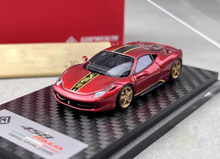 God'wealth 1/64 フェラーリ 458 イタリア ロッソコルサ GOD'WEALTH 1