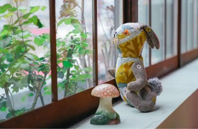 Nathalie Lete POMPON Rabbit Animal dolls mina perhonen