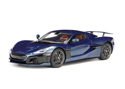 1/18 Rimac Nevera in Riviera Blue Resin Model Car by GT Spirit