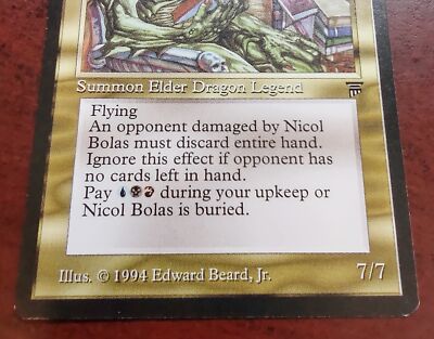 MTG Nicol Bolas 英語 レジェンド LEG NICOL BOLAS mtg NM Legends 1