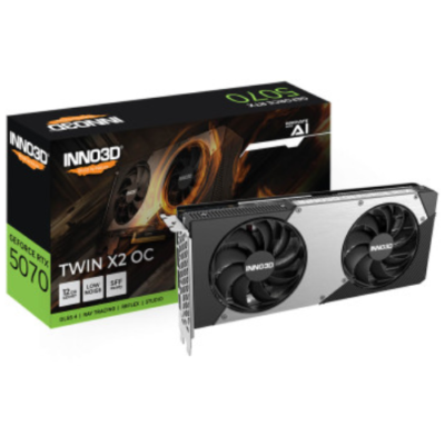 Video Card Inno3D RTX 5070 TWIN X2 OC 12GB 2325 MHz GDDR7 HDMI