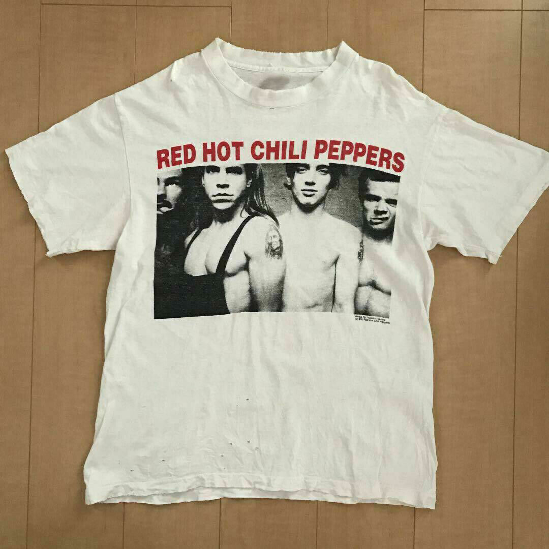 Red Hot Chili Peppers Vintage Tour T-shirt 1990 White Cotton