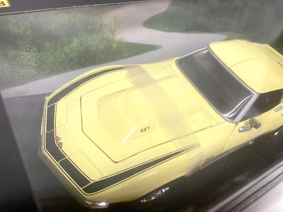 Corvette 1969 Yellow ZL1 Hot Wheels 1:18 th Diecast Model Car '69