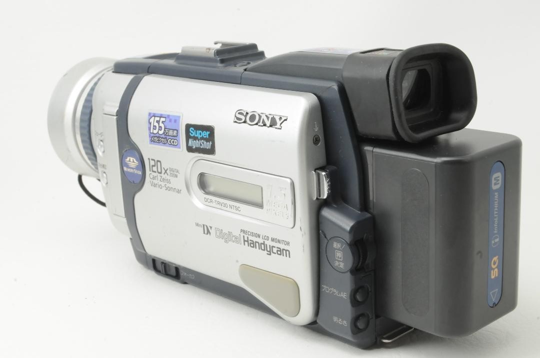 ソニー ビデオカメラ DCR-TRV30 ミニDVテープ 作動機 付属付 訳有り