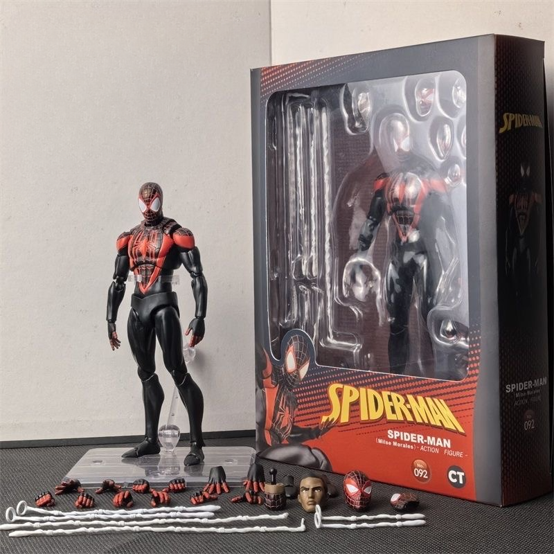 In Stock MAFEX No.092 MAFEX SPIDER-MAN Miles Morales Action Figure