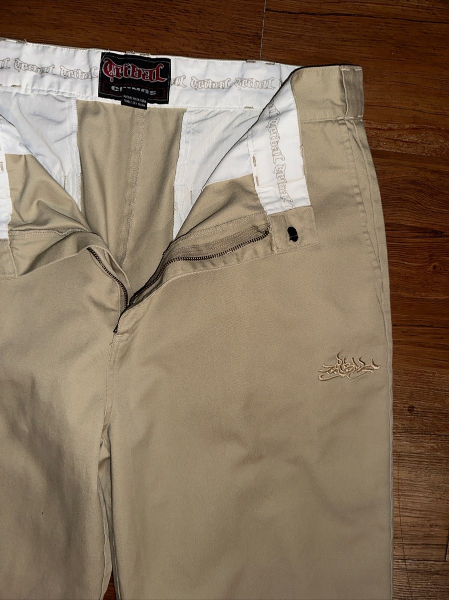 Rare Vintage Tribal Gear Chino Khaki Pants 90s hiphop Jnco Skater