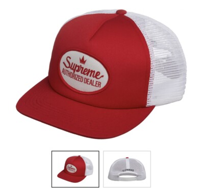 Supreme Authorized Dealer Mesh Trucker Hat Brand New FW21 RED | eBay