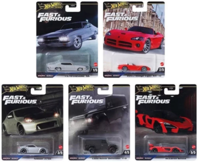 Hot Wheels FAST & FURIOUS 2025 MIX 1 PREMIUM SET NISSAN370Z