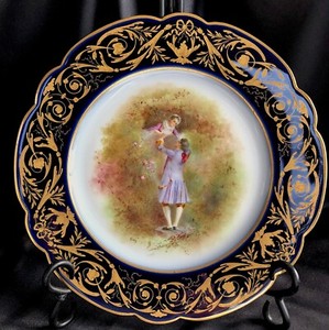 SÈVRESセーヴルキャビネットプレート肖像画アンティーク