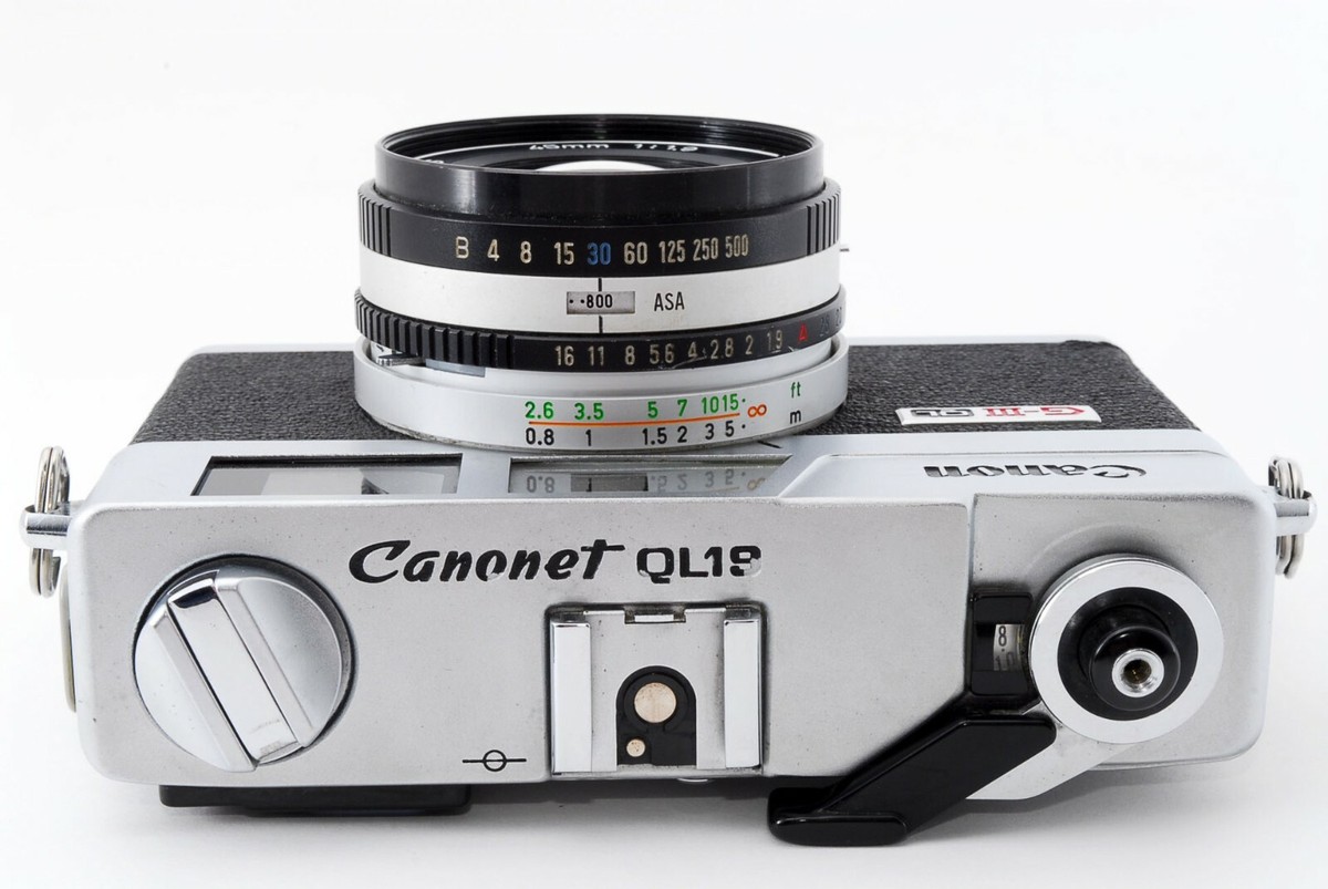 実写確認整備品】ニューキャノネットQL19G-Ⅲ／CANON LENSf1.9 実写
