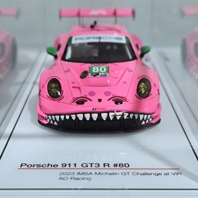TSM Model 1/43 Porsche ROXY Pink 911 GT3 R #80 AO Racing 2023 IMSA