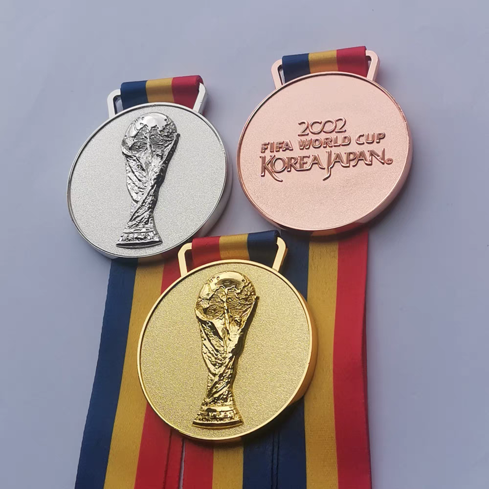 2002 FIFA World Cup KOREA JAPAN Gold Silver Bronze Medal Football