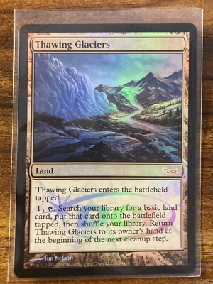 MTG✨THAWING GLACIERS Judge Promo FOIL✨MINT RARE Fetch/Bounce