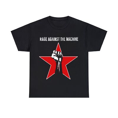Rage Against the Machine T-Shirt, 90's Rock Vintage Unisex Heavy