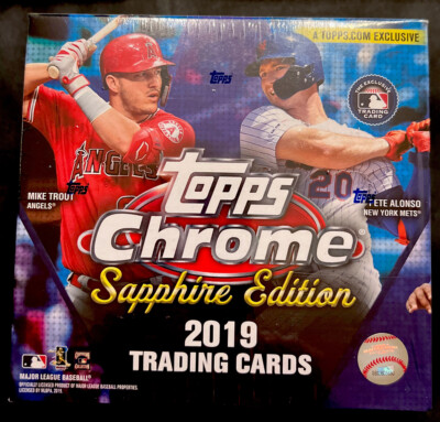 2019 Topps Chrome Sapphire Baseball Factory Sealed Box Quantity