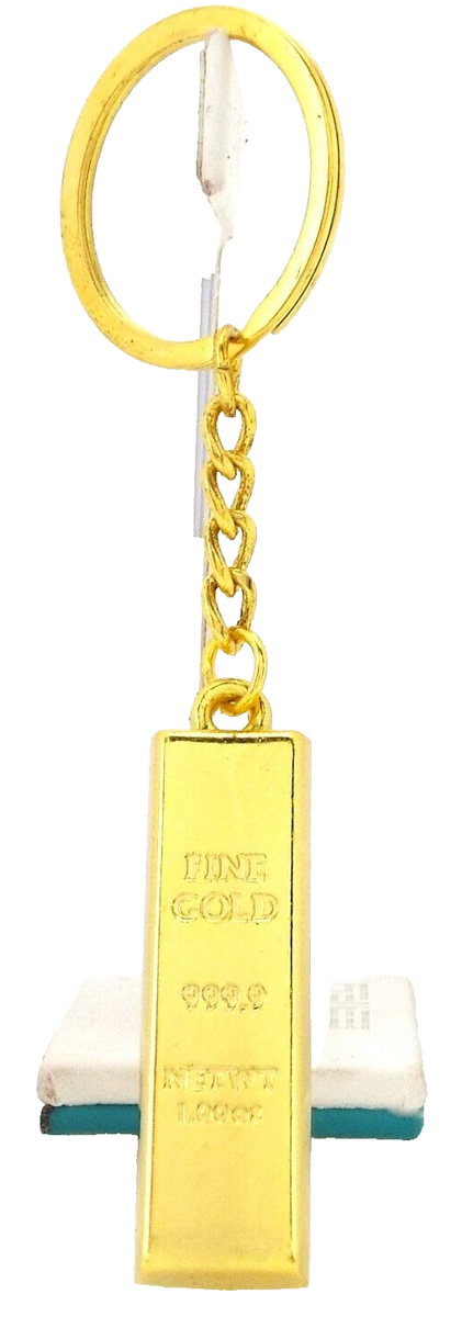 Gold Bar Keychain - 