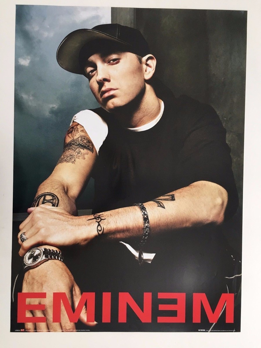 EMINEM, PHOTO BY SACHA WALDMAN, AUTHENTIC LICENSED 2003 POSTER | eBay