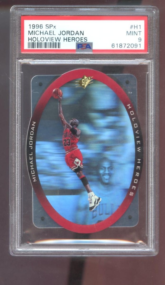 1996-97 Upper Deck SPx Holoview Heroes #H1 Michael Jordan PSA 9