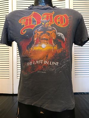 Vintage 1984 Dio Last In Line Tour Shirt Size Medium Rock Metal | eBay