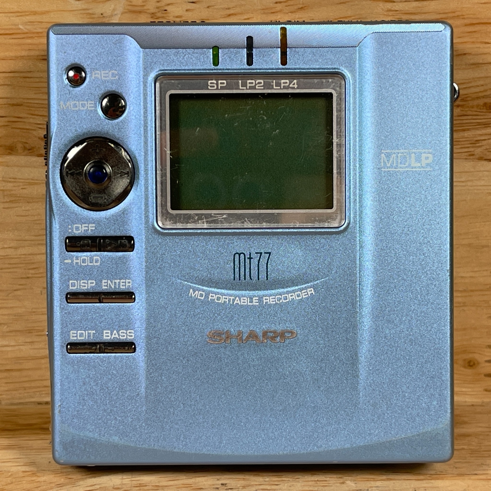 Sharp ポータブルMDレコーダー MD-DR7 A ガム電池付き 動作品 SHARP