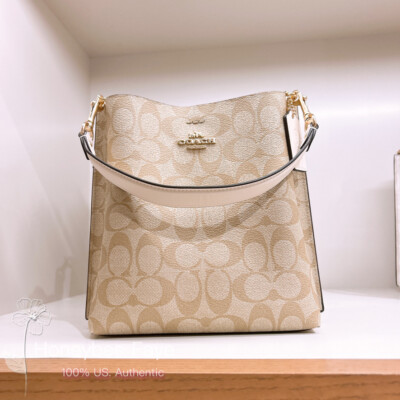 NWT Coach Mollie 22 Bucket Bag In Signature Canvas CA582/CA177