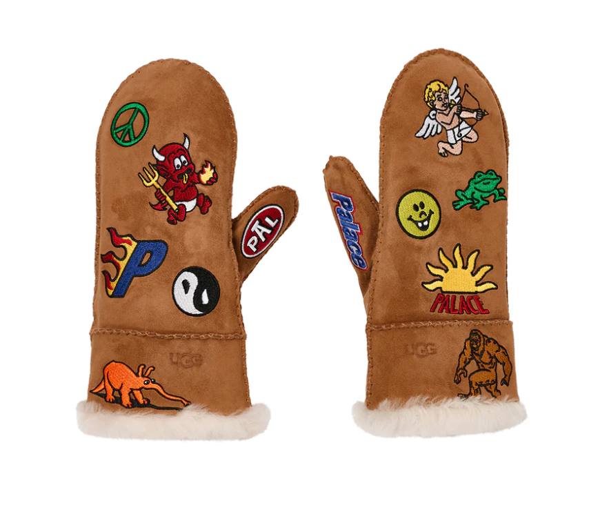 L/XL) palace ugg sheepskin mitten Chestnut | eBay