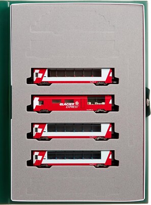 Kato N scale 10-1146 Glacier Express 4 Car Passenger Add-On set
