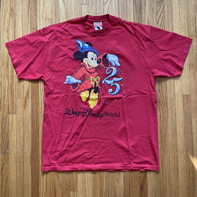 25周年 WDW ディズニーワールド Tシャツ マジックキングダム 90´S 】激