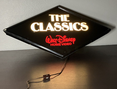 ディズニー ホームビデオ 看板・電飾 Walt Disney Home Video Vintage