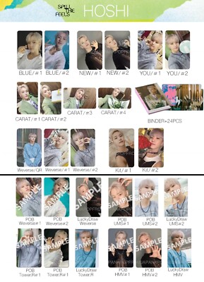 HOSHI SEVENTEEN SPILL THE FEELS ALBUM JAPAN POB PHOTOCARD WEVERSE