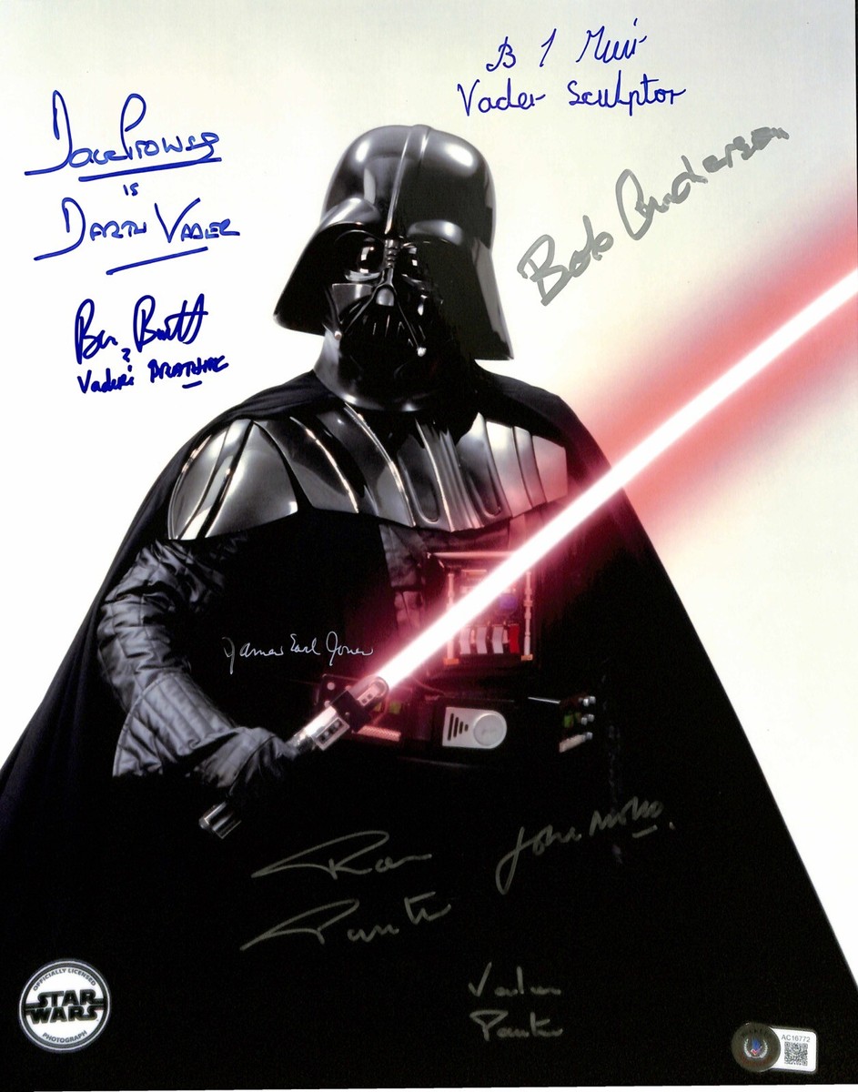 Darth Vader Star Wars Multi-Signed x6 11x14 Photo BAS (Grad