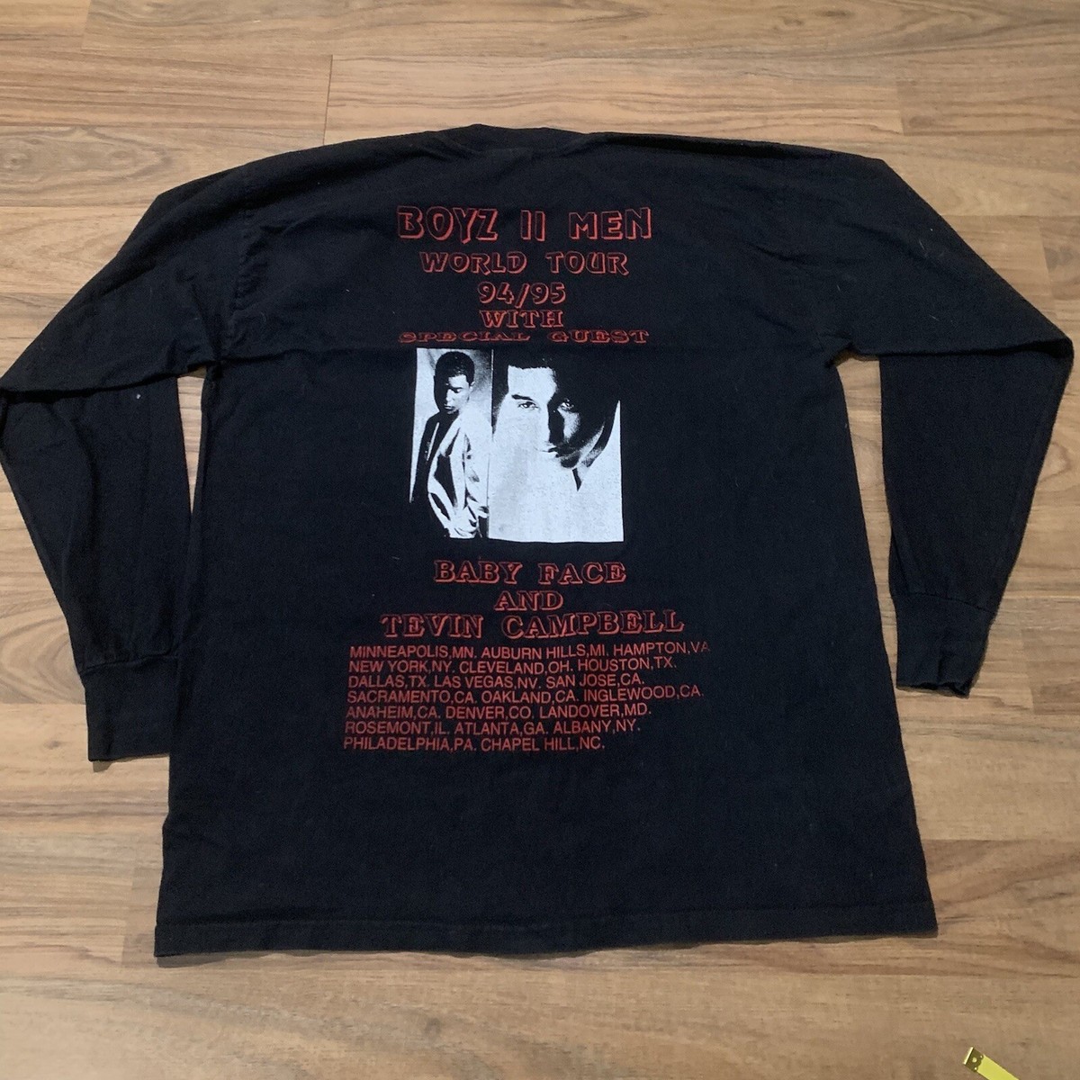 ミュージシャン BOYZIIMENBABYFACE TEVIN CAMBELL TOUR TEE
