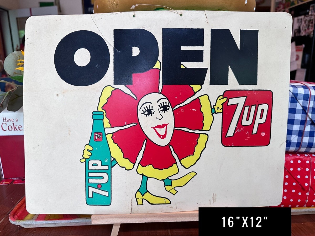 1971年 7up ステッカーサイン ピーターマックス アメトイ ガレージ 7up