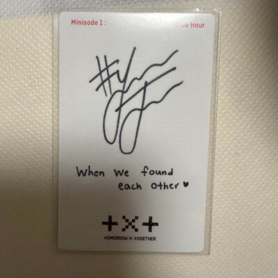 YEONJUN TXT Photocard Blue Hour PC TOMORROW X TOGETHER Photo card