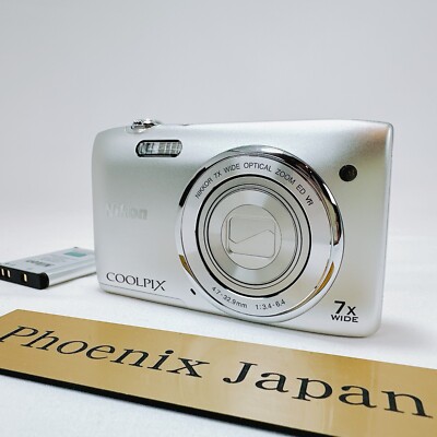 Nikon COOLPIX S3500 silver Compact Digital Camera | eBay