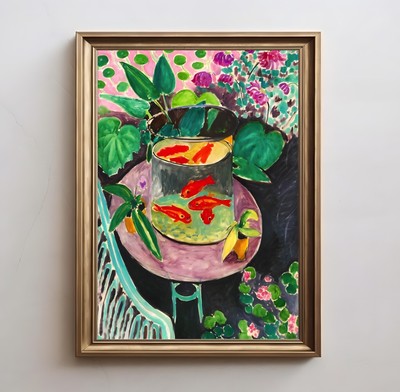 他の方発送×Henri Matisse 【gold fish】高精細刷特別額装品