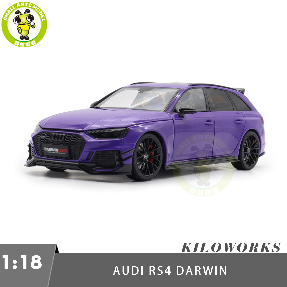 1/18 Audi RS4 RS 4 Avant Darwin Pro Kiloworks Purple Diecast Model