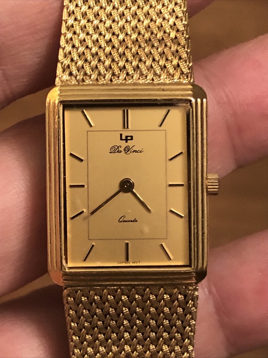 Lucien Picard LP Da Vinci Quartz ladies watch gold tone with gold