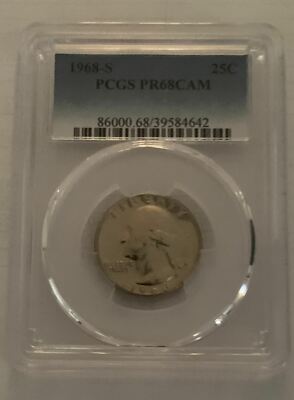 1968-S PCGS PR68 25C 硬貨 1968-S PCGS PR68 25C 硬貨 1968-S PCGS